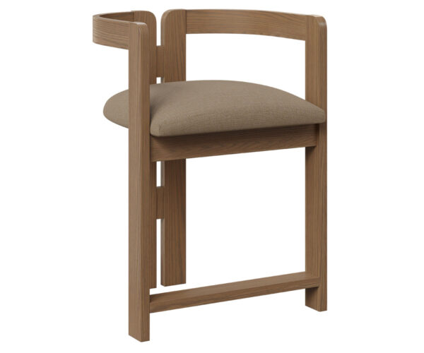 Plateau Bar Chair With Fabric Seat