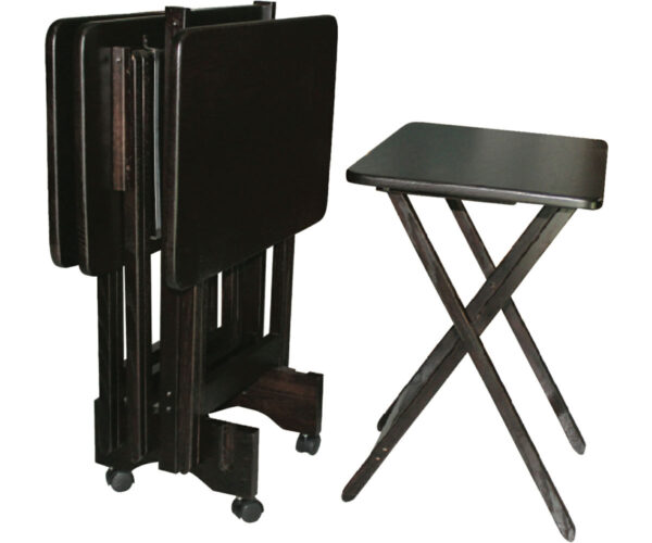 TV Trays With Storage Rack