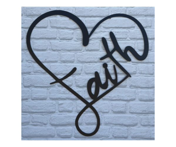 Faith Heart Plaque