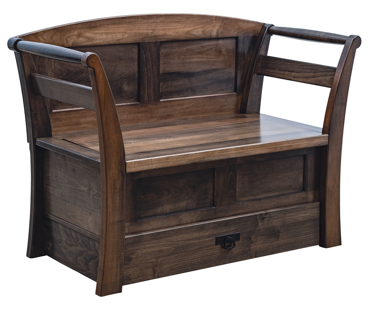 Arlington Bench With Drawer