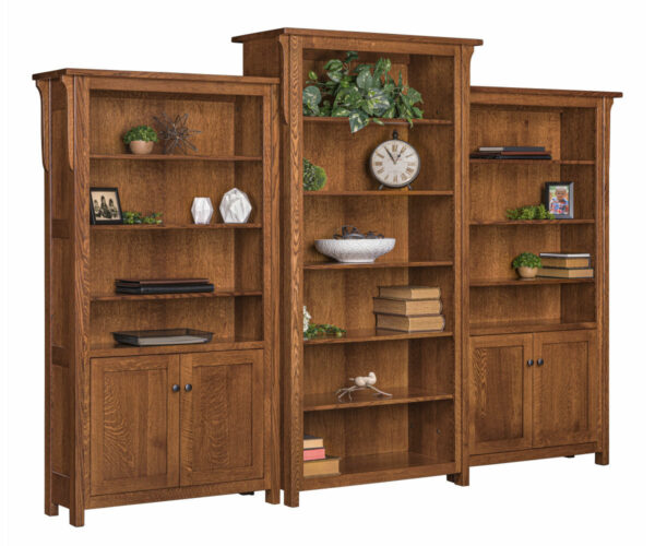 Boston Center and Side Bookcases