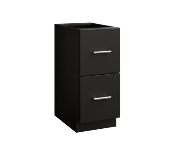 2 Drawer Flat Panel Cabinet - 15"W