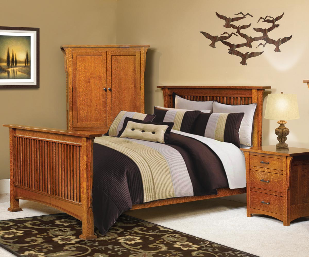 Dutch Corbel Mission Bed - Image 2