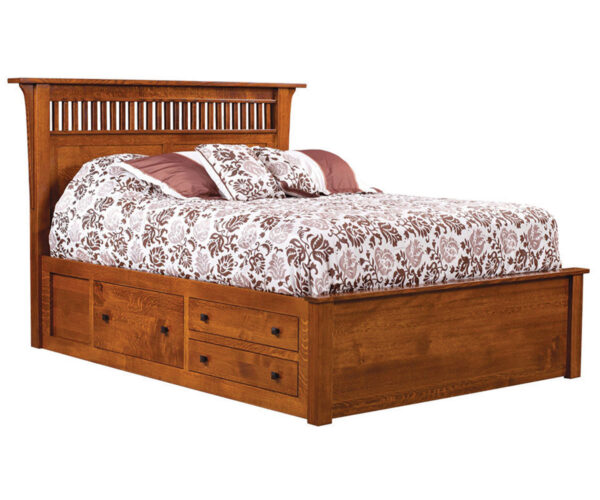 Empire Mission Bed with Drawer Unit