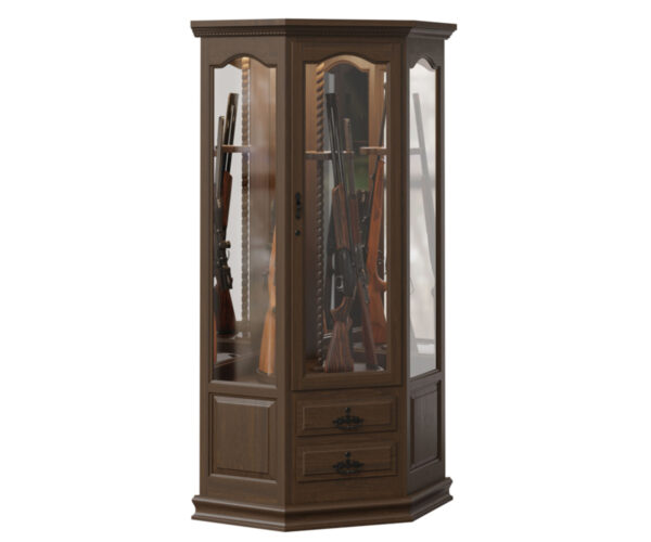8 Gun Corner Swivel Cabinet