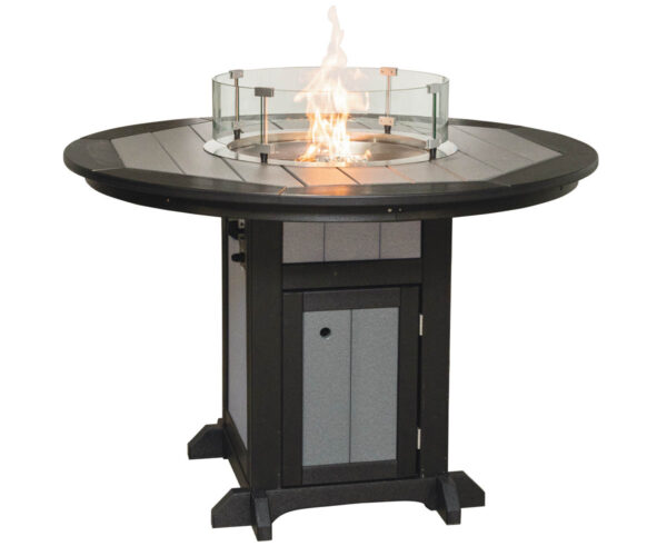 Round Counter Height Fire Pit Table