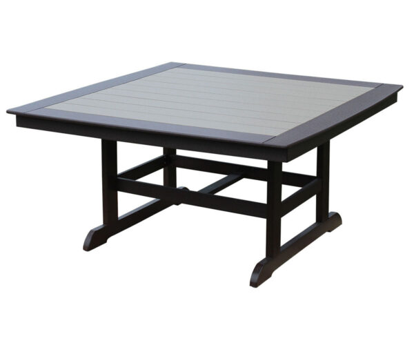 60" Square Table With Trestle Legs