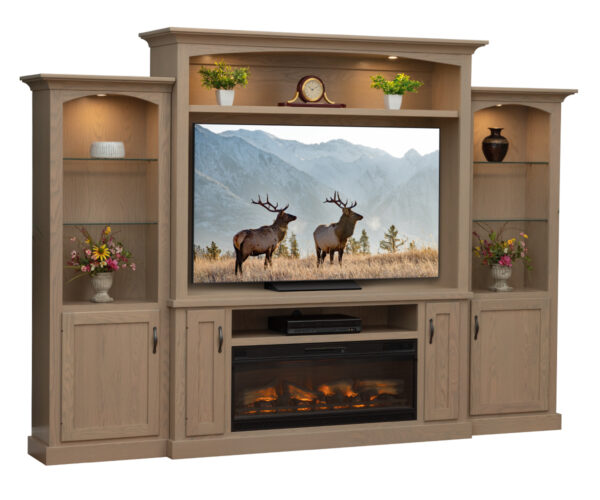 Entertainment Center with Side Towers