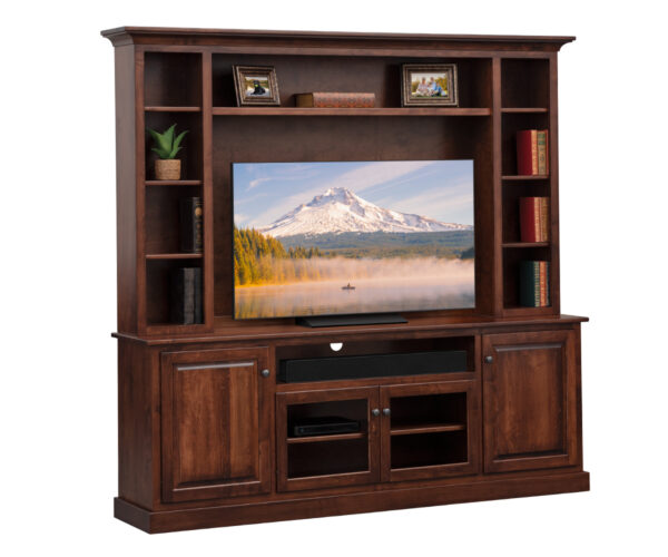 Shaker TV Stand With Hutch