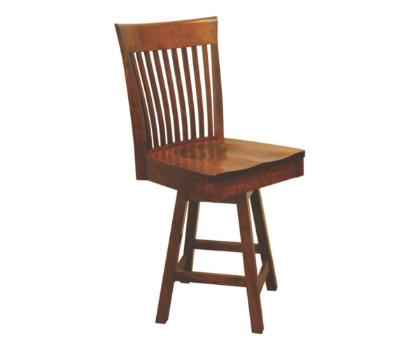 OW Shaker Bent Paddle 24" Swivel Bar Chair