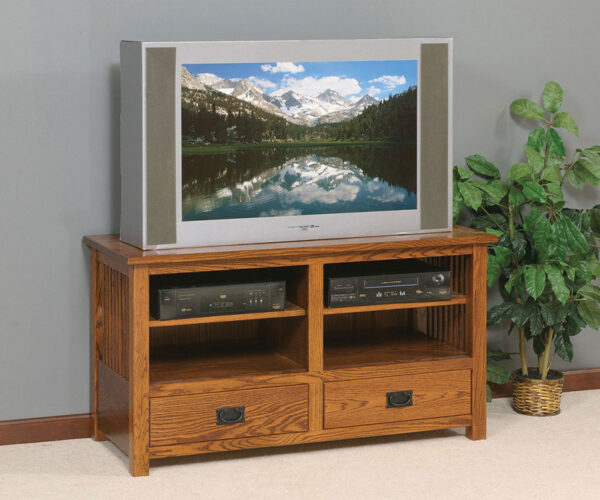 Mission Slat Plasma TV Console