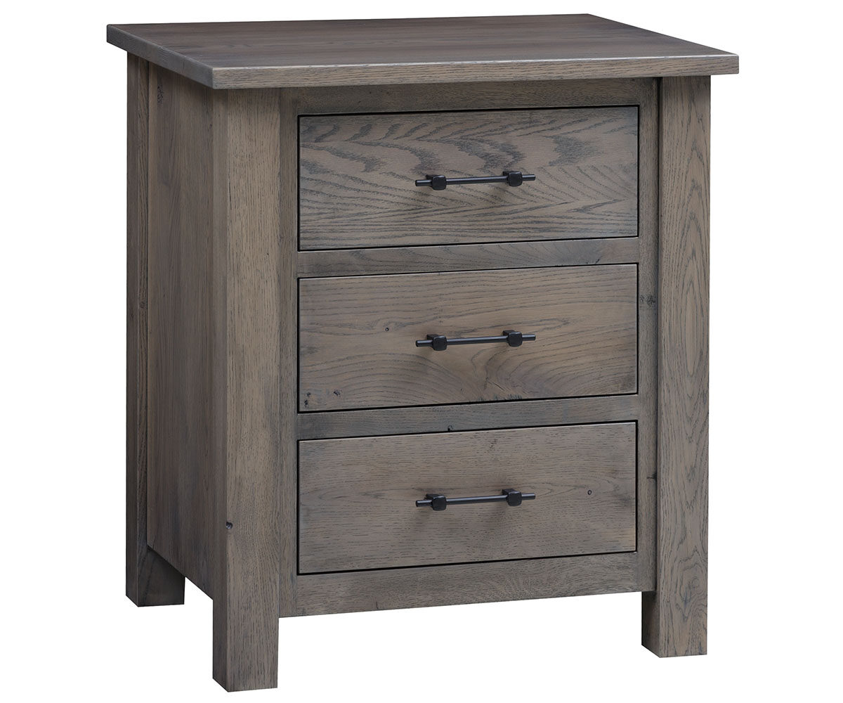 Heirloom Mission 3 Drawer Nightstand