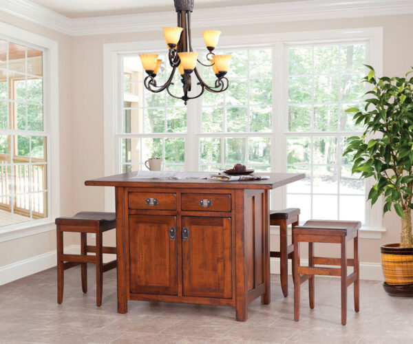 Ancient Mission Island Collection With Butcher Block Top