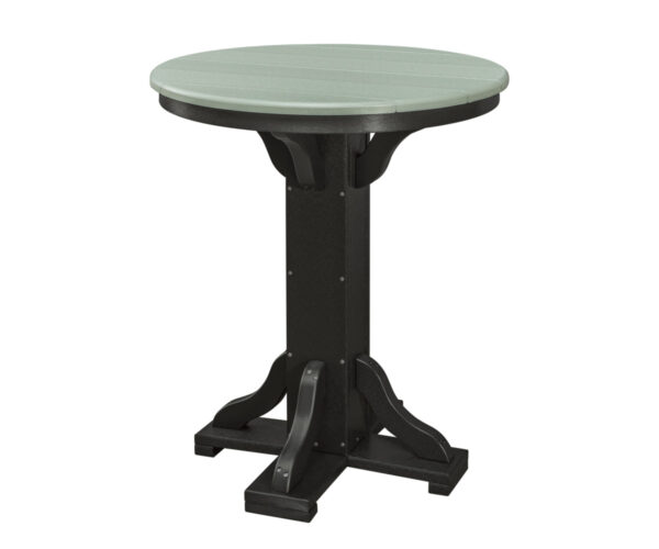 30" Round Table With Square Base