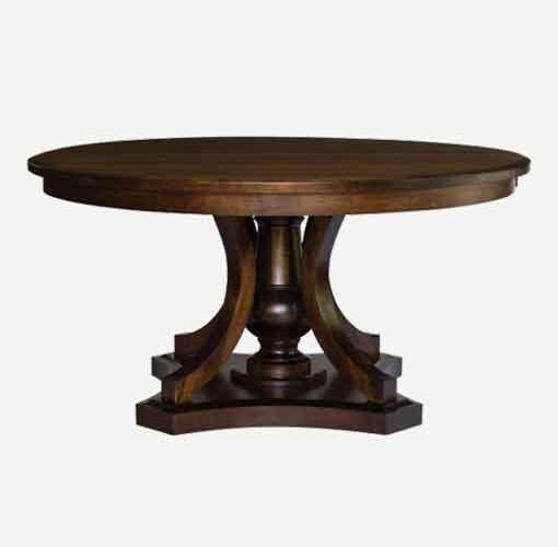 Fusion Designs Amish Round Pedestal Table