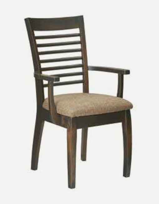 Fusion Designs Amish Arm Chair - Wood Seat