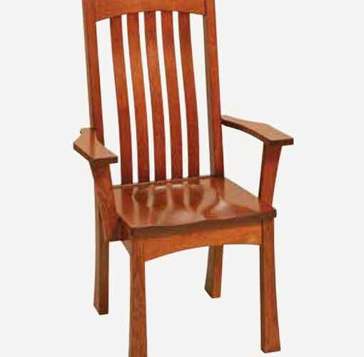 Fusion Designs Amish Arm Chair - Leather Seat