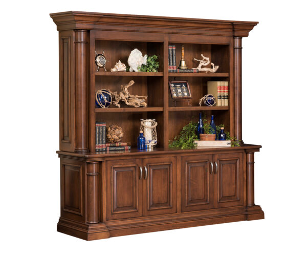 Paris Double Door Base and Bookshelf Hutch