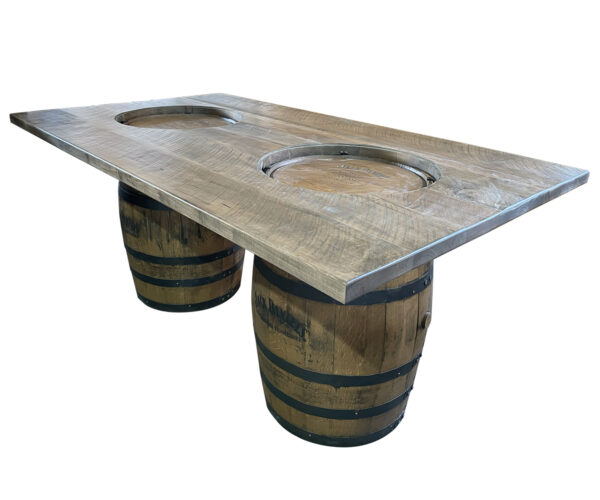 2 Barrel Dining Room Table
