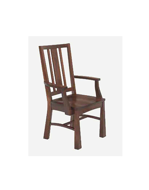 Fusion Designs Amish Arm Chair - Fabric Seat