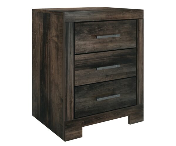 Zane Three Drawer Nightstand