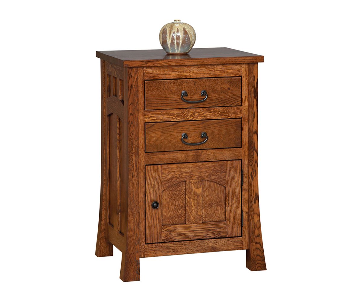 Bridgeport Mission 2 Drawer 1 Door Nightstand