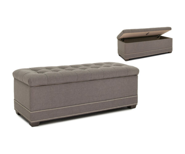 895 Fabric Storage Ottoman