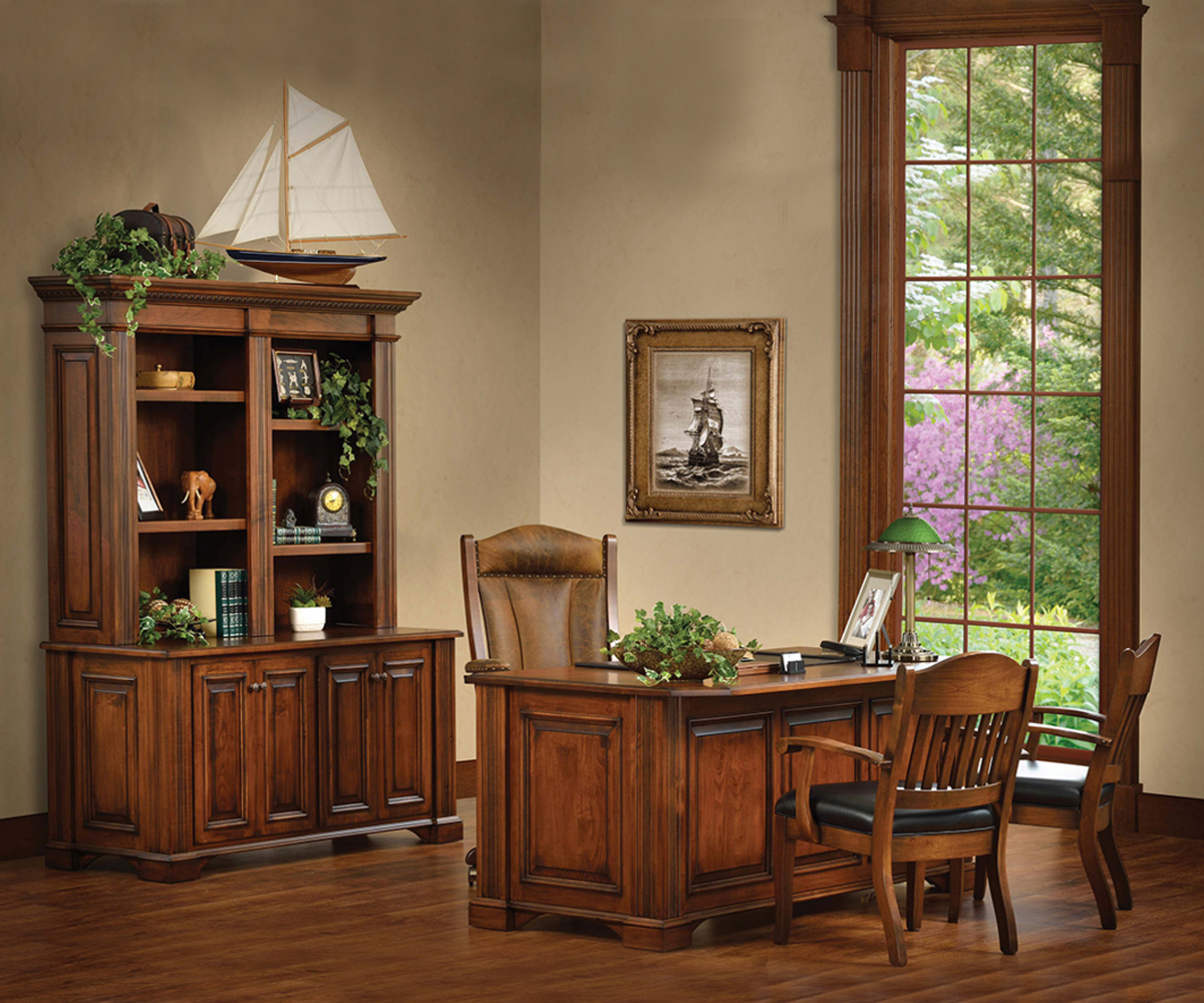 Lincoln Double Door Base and Bookshelf Hutch - Image 2