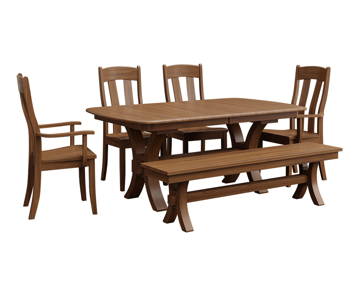 Zehr Trestle Table Dining Collection - Image 3