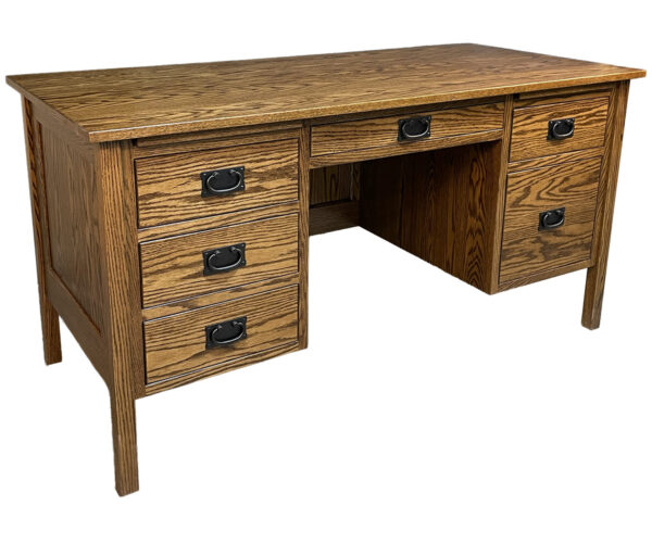 Post Mission Desk with Finished Back