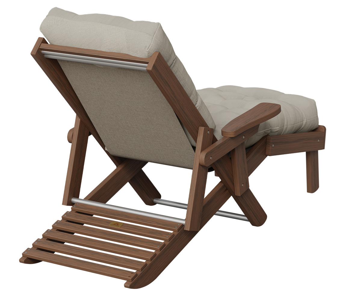 High Back Siesta Folding Chaise - Image 2
