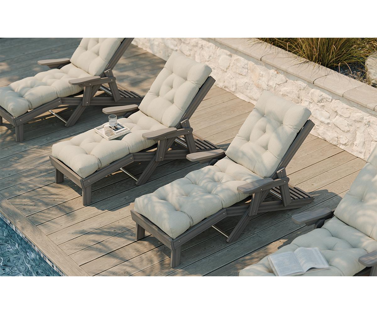 High Back Siesta Folding Chaise - Image 3