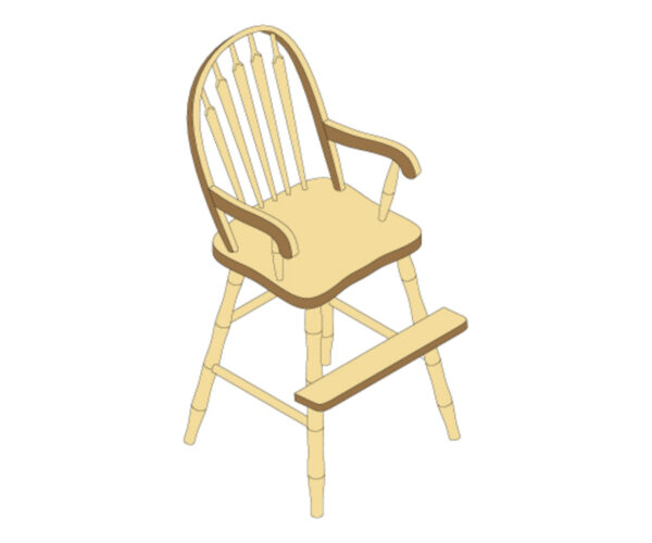 Arrow Back Youth Arm Chair